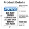 Signmission Do Not Enter Contractor Access OSHA Notice Sign, Vinyl Decal, 3.5in W x 5in L, 2PK OS-2PACK-NS-D-35-V-11177 - alternate 6